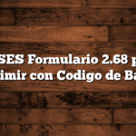 ANSES Formulario 2.68 para Imprimir con Codigo de Barras