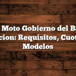 Plan Moto Gobierno  del Banco Nacion: Requisitos, Cuotas, Modelos