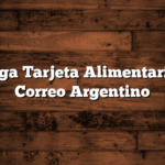Entrega Tarjeta Alimentaria por Correo Argentino