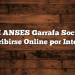MI ANSES Garrafa Social Inscribirse Online por Internet